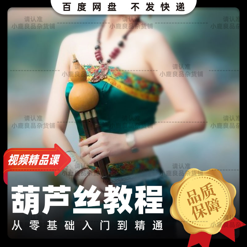 Hulusi Bawu zero-based entry beginner c downgrade b children adult teaching video tutorial professional