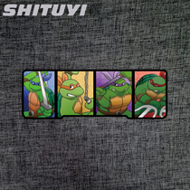 Teenage Mutant Ninja Turtles Cartoon Animation Personality Creative Scratch Blocking Helmet Decoration Sticker Motorcycle Electric Vehicle Sticker