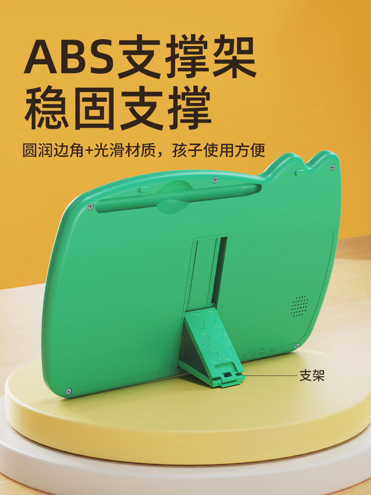 Children's Learning Timer Desktop Clock Memo Reminder Board Student Task Check-In Timer Large Screen Visual Dedicated Time Manager Free Editing and Writing Erasable Self-Discipline Device