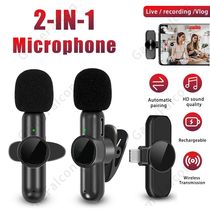 New Wireless Lavalier Microphone Portable Noise Canceling A