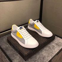 European Station Mens Shoes 2022 Spring New Korean Version Casual 100 Hitch Shoes Fashion Genuine Leather Wave Shoes Little Monster Men Shoes