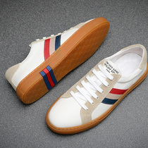 European Station Mens Shoes 2022 Spring New Wave Shoes 100 Hitch Fashion Genuine Leather Board Shoes Men Casual Shoes Little White Shoes Men