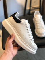 European station mens shoes Winter Korean version lovers genuine leather little white shoes 100 hitch ride trendy breathable thick bottom heightening casual board shoes