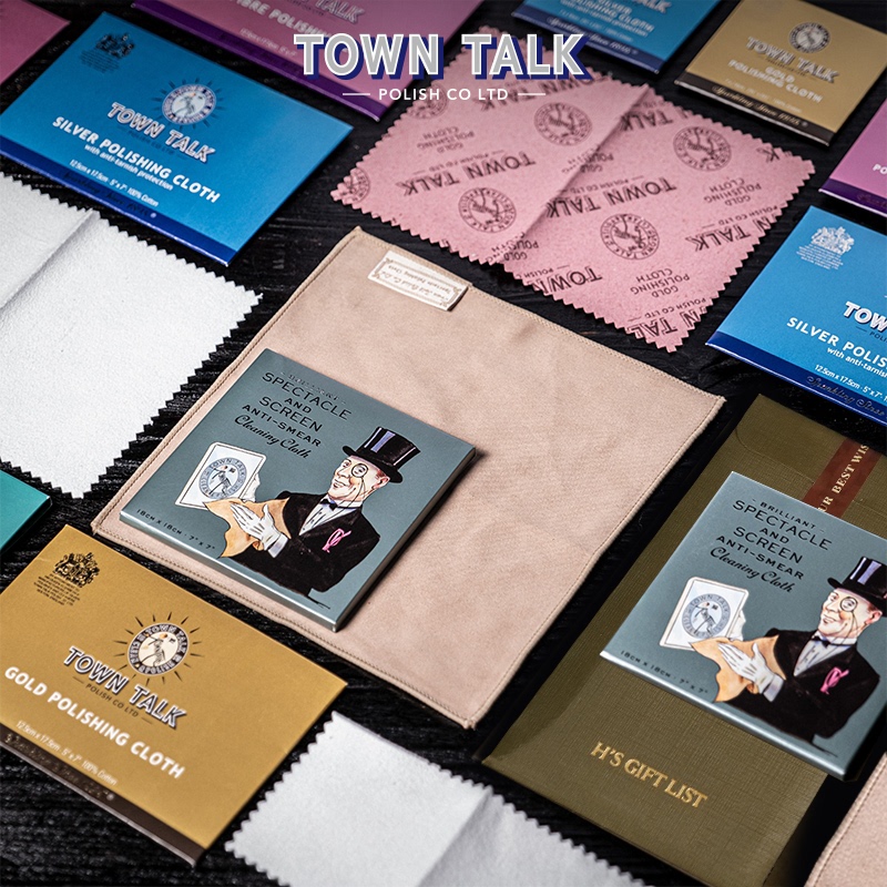 H's Gift List | 1895 British "Centennial Jewelry Care Brand" Town Talk Cleaning Cloth