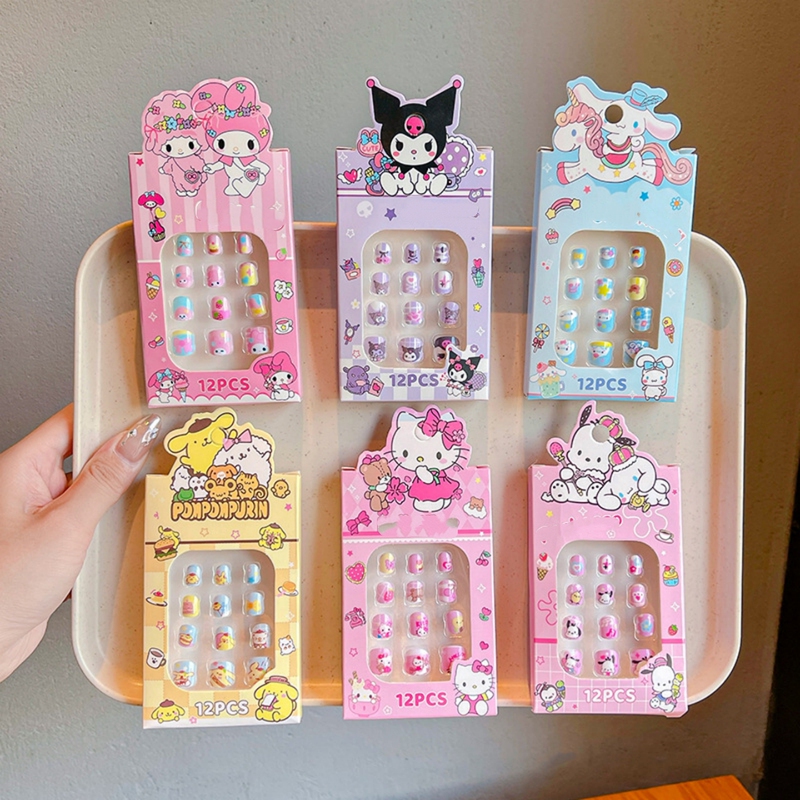 Children's Nail Stickers, Cute and High-End Cartoon Nail Art Stickers, Popular Online Nail Stickers, Non-Toxic and Odorless, Girl Stickers
