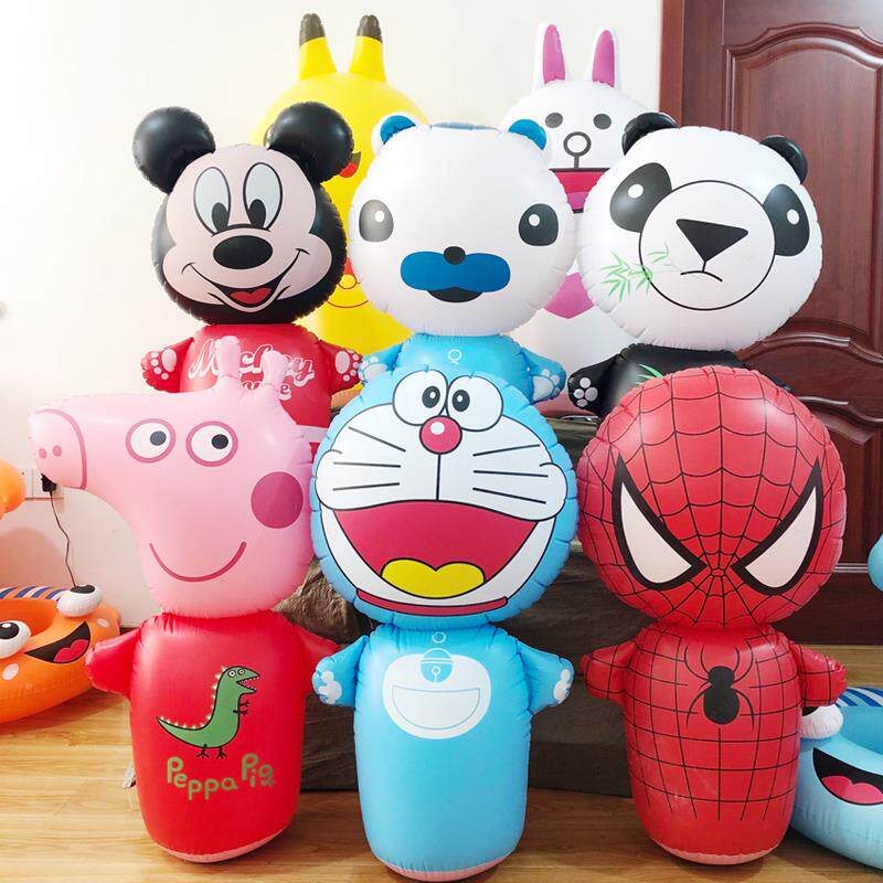 96cm tumbler inflatable to increase toy baby children large number thickened Boxing tumbler Tumbler Balloon Cartoon Inflatable