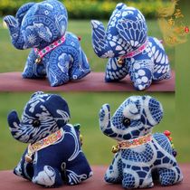 Yunnan Dali Three Pagodas Xizhou Bai pure handmade batik tie-dye home furnishings fabric baby elephant travel souvenirs