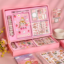 Hand Ledger Stickler Kit Box Material Cartoon Cheap Stick Pattern Transparent Sleeve Waterproof Cute Sticker Suit Special