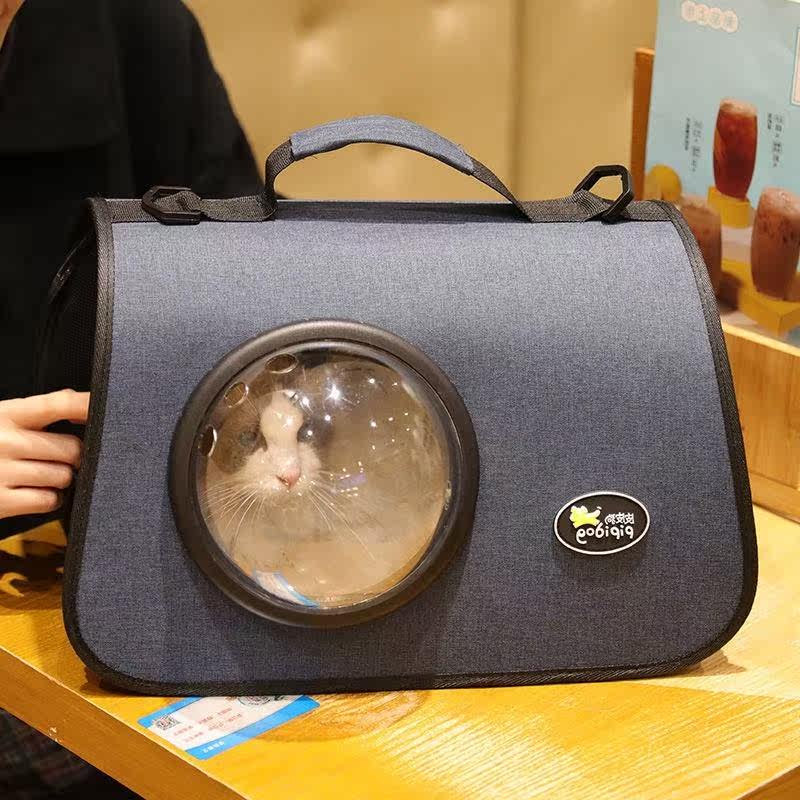 Supplies bag portable cage cat dog school bag winter space capsule cat take-away cat slanting out carry backpack