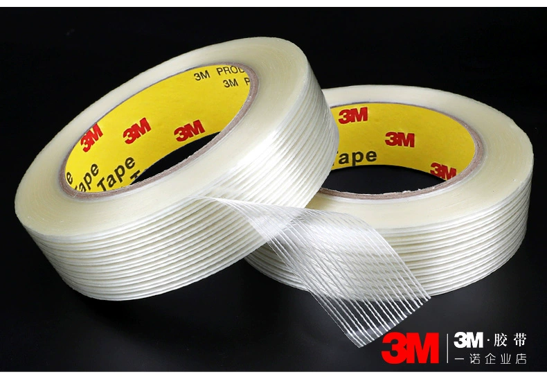 3M8934 băng sợi thủy tinh chắc chắn điều hòa không khí tủ lạnh hộp niêm phong di chuyển bao bì đi kèm với khả năng chịu nhiệt độ cao và không có keo dư