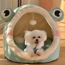 Dog kennel four seasons universal teddy bear dog bed small dog dog house tent winter warm net red cat nest house