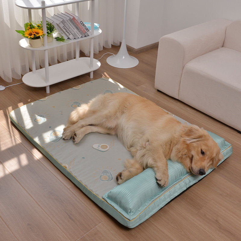 Dog sleeping pad dog pad for sleeping with large dogs removable and washable summer pet cooling ice pad kennel summer mat