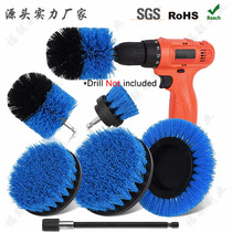 Cross-border popular electric drill brush 6-piece set for ceramic tiles bathtubs wall cracks and gaps scrubbing electric cleaning brush head set