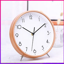 Clock ornaments personality and creativity Nordic clock home desktop living room ultra-quiet table clock modern minimalist clock