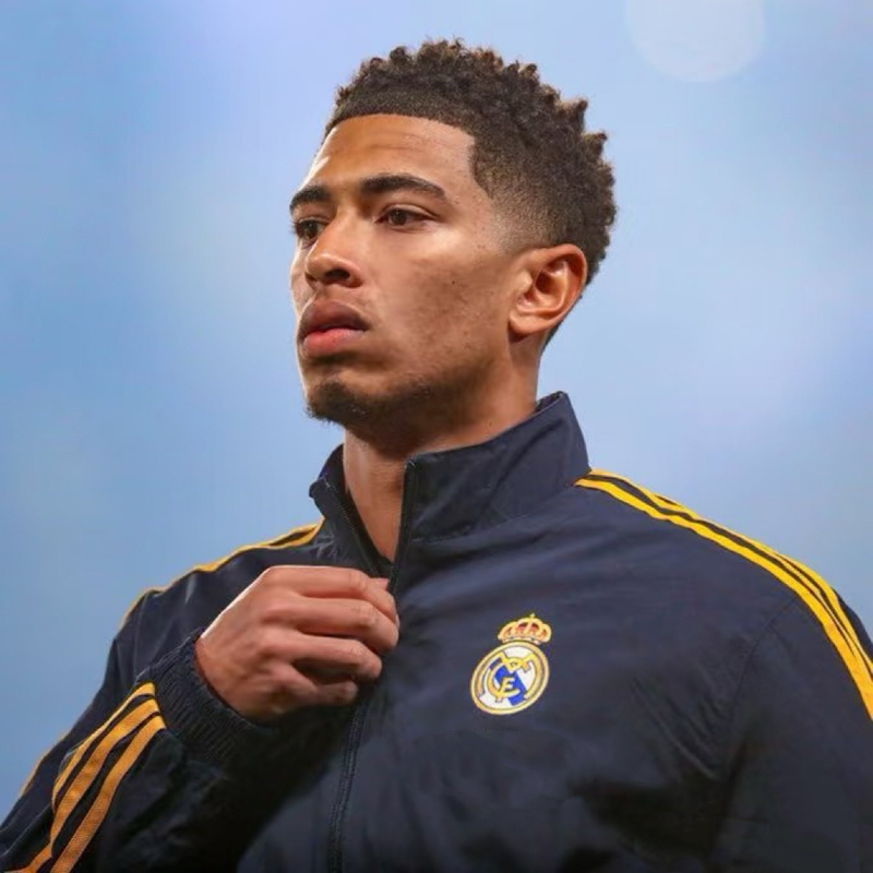 Blokecore Football Retro Jersey Real Madrid Long-Sleeved Reversible Windbreaker Jacket Sports Casual Embroidery