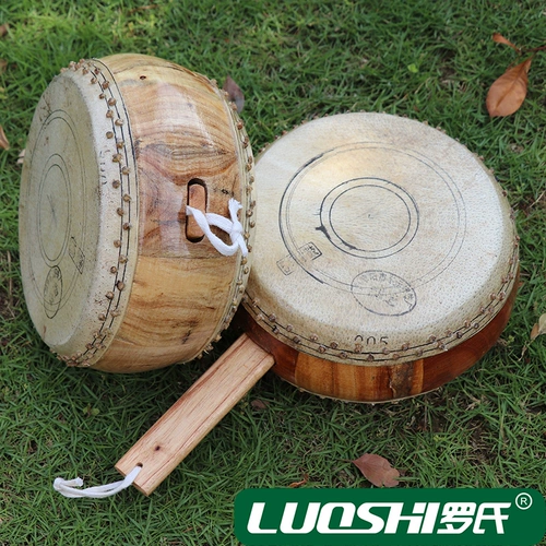 Семейство Luo Bamboo-шпилька барабана Двойная барабанная барабанная барабанная барабана плоская барабанная барабанная барабанная барабана плоская барабана chuantang Даосский барабан гонг гонг битва 𢧐 Drum