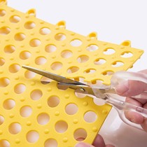 Kitchen sink bottom protective pad drain pad drain grid plate water barrier debris filter wear pad can be spliced