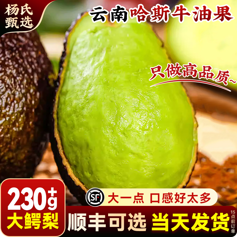 Yunnan Hass avocado ready-to-eat first-class avocado seasonal fresh fruit Menglian large avocado