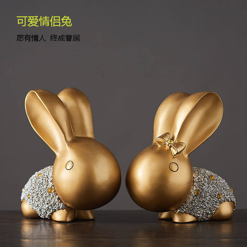 Eurostyle cute couple send gifts and swing pieces Home Accessories Creative Living Room Genguan Furnishing Birthday Presents New House Jo Relocation