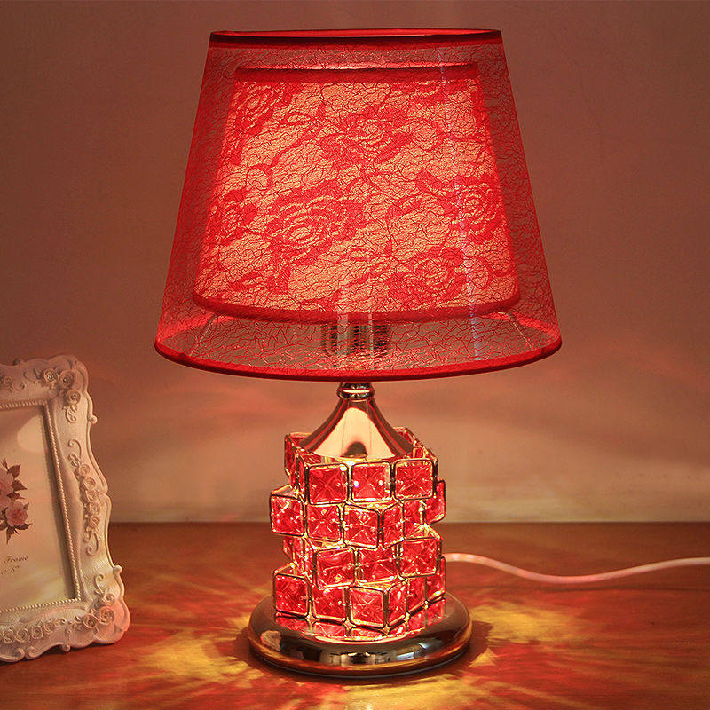 Crystal Wedding Tables Light Bedroom Bedlights Home Brief Home Brief Modern Cozy Romantic Wedding Decoration Wedding house Lamp Heinebrie