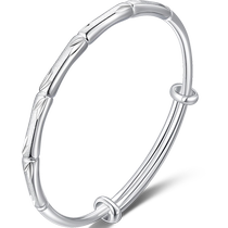 (Exclusively for good product experience) Fanci Fan Qi Silver Jewelry Bamboo Rhyme Pure Silver Bracelet will not be shipped to ordinary users if it is photographed