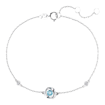 Fanci Fan Qi Jewelry (Mobius Series) Heartfelt 14k Gold Bracelet Light Luxury Pendant for Your Girlfriend