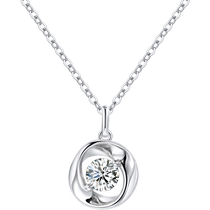 Fanci Fan Qi Jewelry (Mobius Series) Heart-to-Heart 14k Gold Necklace for Girlfriends as a Gift