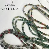 Агатовая натуральная вода, украшение-шарик, браслет, аксессуары, 4мм, Индия, «сделай сам»