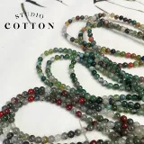 Агатовая натуральная вода, украшение-шарик, браслет, аксессуары, 4мм, Индия, «сделай сам»