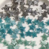 Хлопок [океанская звезда] акриловая окрашенная пентаграмма с двумя большими бисерами