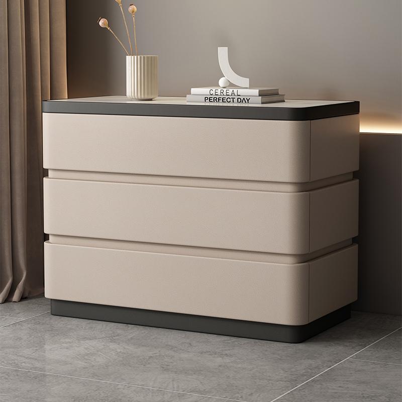 80cm Wide Bedside Table with Three Layers, Large Size, Simple Modern Light Luxury Style, High-End Feel, 2026 New Model Solid Wood Three-Drawer Cabinet 80cm Wide Bedside Table with Three Layers, Large Size, Simple Modern Light Luxury Style, High-End Feel, 2026 New Model Solid Wood Three-Drawer Cabinet
