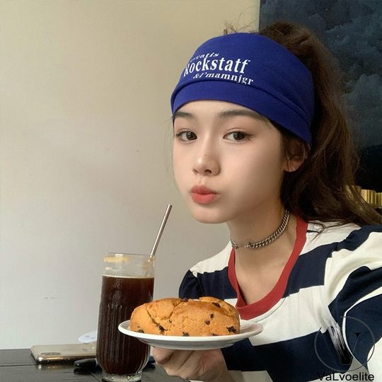 Широкая повязка для йоги VALVOELITE для женщин, впитывающая пот, спортивная повязка на голову, предотвращающая потливость, повязка для фитнеса, головной платок