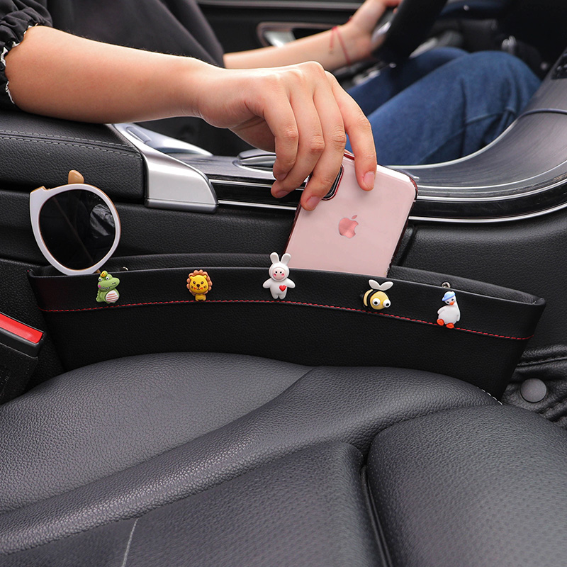 Car seat gap storage box creative cute car gap storage box decoration car good storage bag
