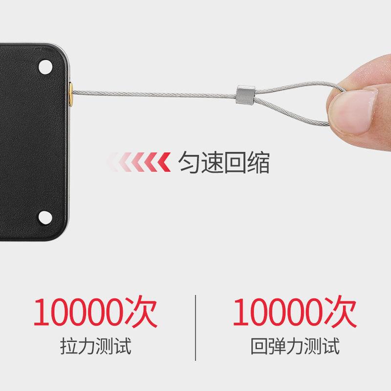 Automatic punch-free home door closer hydraulic wooden door door closer buffer iron pull rope closed push-pull door artifact