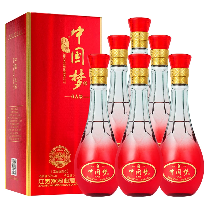 中国梦白酒浓香型500ml*6瓶礼盒