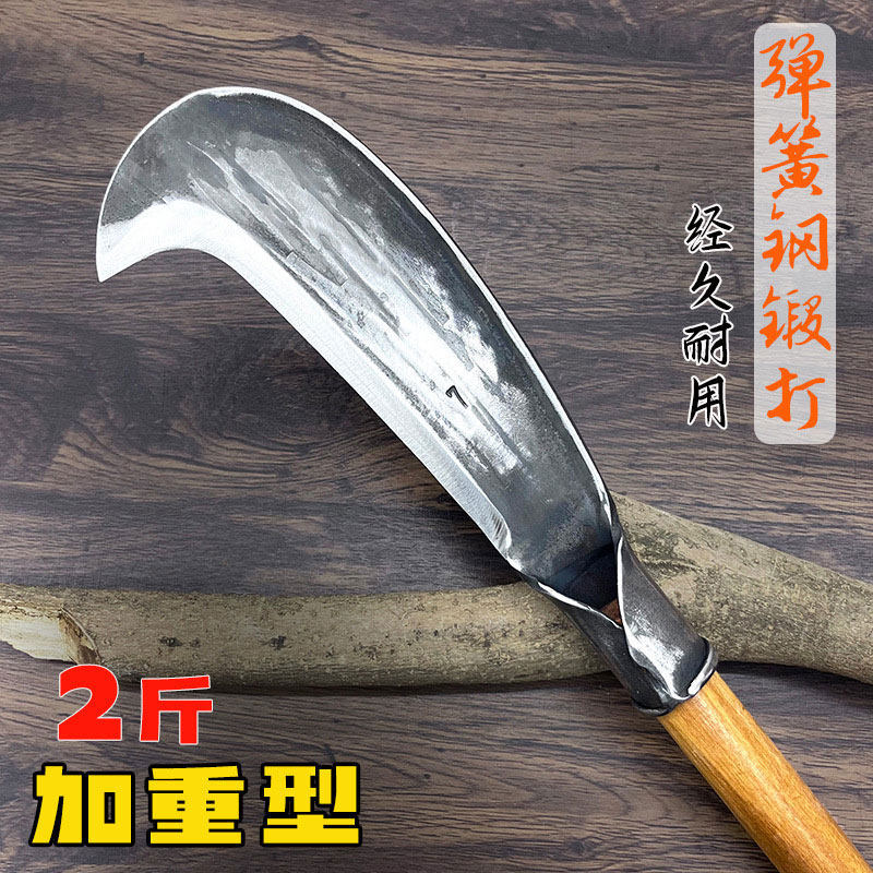 进口锰钢砍柴刀，户外开路必备神器！手工锻打，长柄砍树劈柴无压力！-镰刀-淘宝好物网