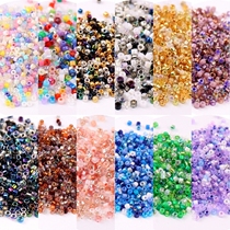 2mm domestic uniform mixed color glass antique beads hand-beaded diy woven bracelet jewelry material loose beads