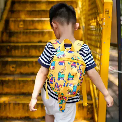 Children's schoolbag strange hand small backpack cartoon dinosaur personality schoolbag kindergarten sail 0-3-6 years old canvas Street bag