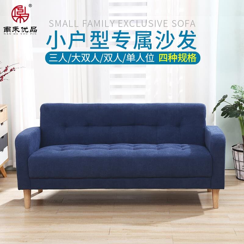 Nordic Double Sofa Small Family Type Combo About Rental Apartment Small Sofa Clothing Shop Beauty Salon duo ShaBKJJ