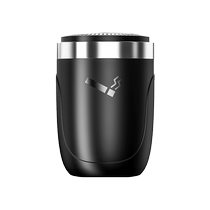 High end car with stainless steel automatic open cover ashtray on-board advanced sensation in car Black tech Fly Ash God