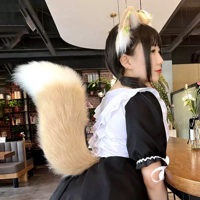 Đuôi cáo COS đeo tai đuôi thú động vật trẻ em Belle lolita đồ chơi đạo cụ cosplay