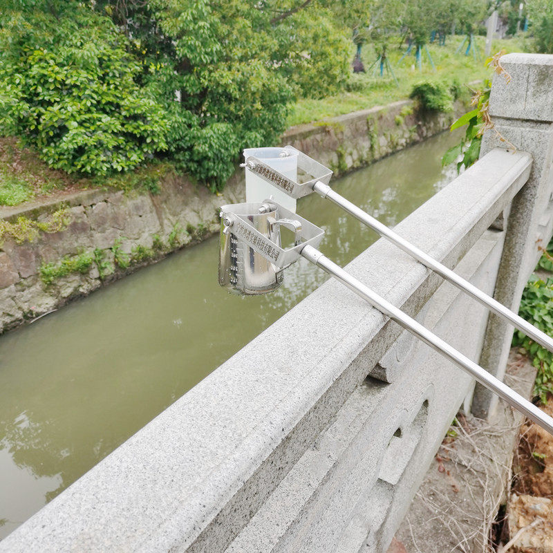 鸿谱科技 伸缩杆采样器 采水器 污水河道湖泊采样桶 井口管道取水器 窨井取样器 水质采样器500/1000ml