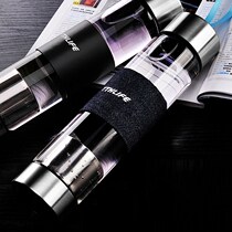 Daily Drinking Creative Portable Glass Cups Transparent Filter Tea Cup Tea Water Separation Between Male And Female Students Personality Water Cups