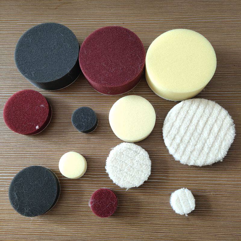 Door handle details polished sponge disc Japanese wool disc short hair self-adhesive 1 inch 2 inch 3 inch waxing grinding disc