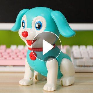 Perro eléctrico para niños que puede caminar, cantar, simular y ladrar, 1-2 años, 3 juguetes para bebés niños y niñas