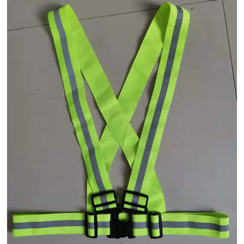 Reflective Vest Hugging Bag Reflective Vest Elastic Lock Retractable Adjustable Shoulder Strap Safety Reflective Clothes