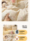 Class a Pure Cotton Four-Piece Set, Printed All-Cotton Fresh Floral Bed Sheet, Duvet Cover, Student Dormitory Bedding Three-Piece Set 4