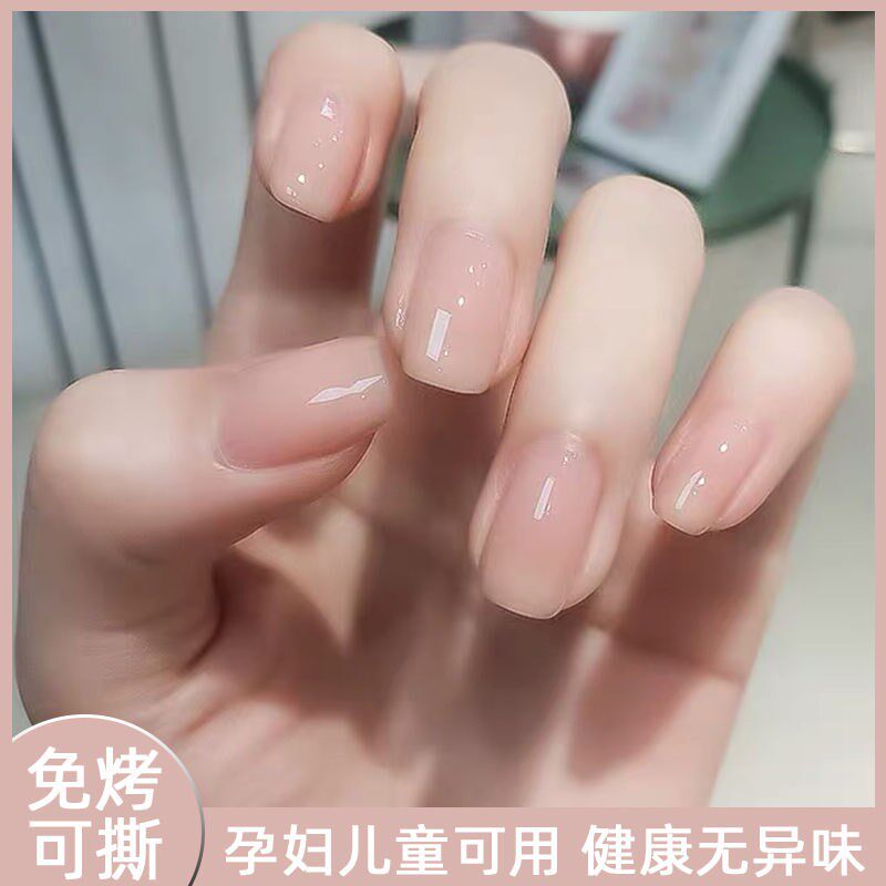 Transparent nail polish odorless pregnant women and children can use nail polish non-toxic, tasteless, non-baking, long-lasting and non-fading 2021 new