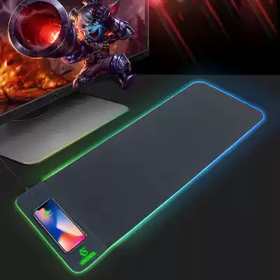 Wireless charging mouse pad direct selling wireless charging luminous mouse pad led colorful competitive computer pad 15W