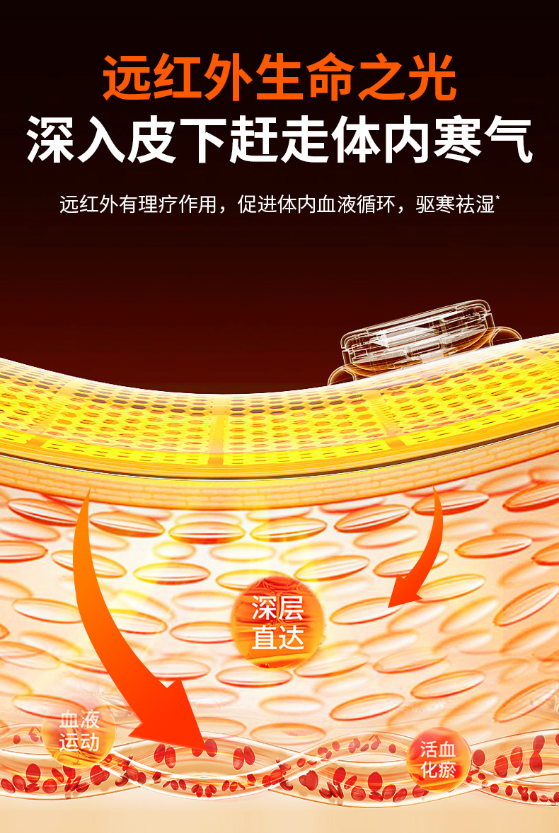 【中国直邮】muselove 慕诗爱 加热按摩护膝 膝盖热敷  关节理疗按摩仪  保暖老寒腿加热艾灸疼痛神器  2只装